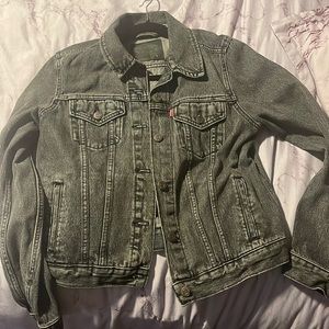 WOMENS LEVI BLACK JEAN JACKET